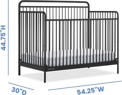 Delta Children Farmhouse 6-in-1 Convertible Crib - Greenguard Gold Certified, Textured White in Saudi Arabia