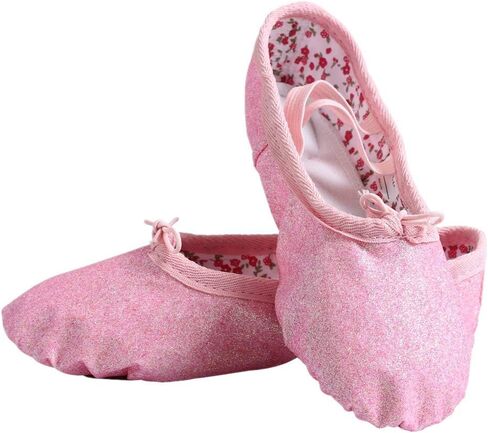Nexete Ballet Dance Shoes Split-Sole Slipper Flats Ballet Dance PU Leather Shoes for Toddler Girl Kid Women in Kuwait