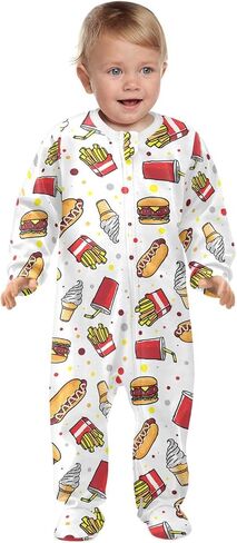 Dussdil Baby One-Piece Footies Newborn Rompers Pajamas Cotton Footed Pjs for Sleep Play Boys Girls in Saudi Arabia