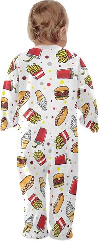 Dussdil Baby One-Piece Footies Newborn Rompers Pajamas Cotton Footed Pjs for Sleep Play Boys Girls in Saudi Arabia