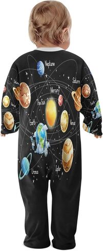 Dussdil Baby One-Piece Footies Newborn Rompers Pajamas Cotton Footed Pjs for Sleep Play Boys Girls in Saudi Arabia