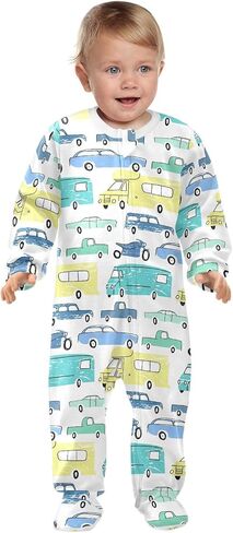 Dussdil Baby One-Piece Footies Newborn Rompers Pajamas Cotton Footed Pjs for Sleep Play Boys Girls in Saudi Arabia