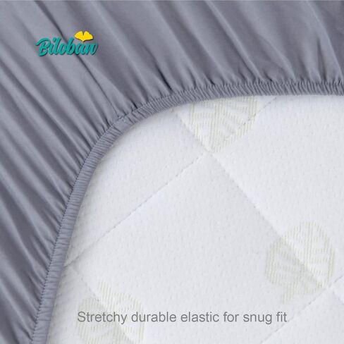 Bassinet Sheets Fit for Rectangle, Hourglass or Oval Bassinet Mattress | Universal Fitted Sheet for Various Bassinet Mattress, Unisex Baby Bassinet Sheets for Baby Boy Girl, 2 Pack(White & Gray) in Saudi Arabia