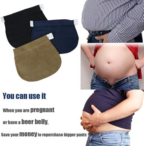 8 Pieces Maternity Pants Extender Adjustable Pant Button Extenders Elastic Waistband Extender (Cotton) in Saudi Arabia