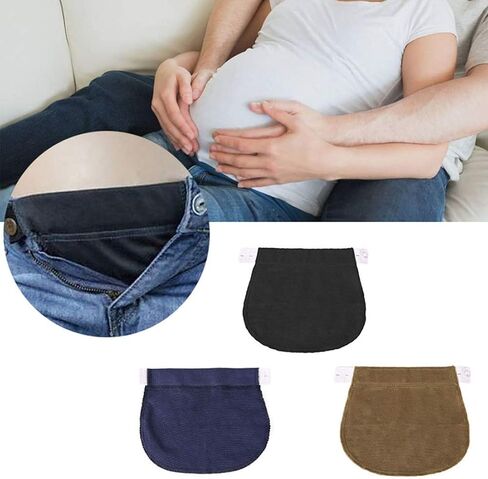 8 Pieces Maternity Pants Extender Adjustable Pant Button Extenders Elastic Waistband Extender (Cotton) in Saudi Arabia