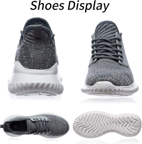 Akk Womens Walking Shoes - Slip On Tennis Running Shoes Memory Foam Lightweight Work Sneakers for Indoor Outdoor Gym in Kuwait