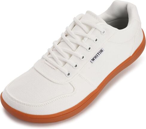 WHITIN Wide Toe Box Barefoot Sneakers for Women | Canvas Minimalist Shoes in Kuwait
