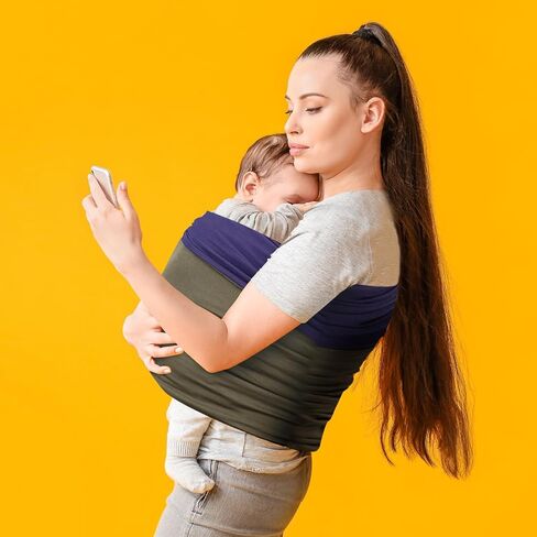 Baby Wrap Carrier, Unisex Baby Carrier, Lightweight & Ultra Soft, Easy to Wear Baby Wrap, Perfect for Newborn Toddlers in Kuwait