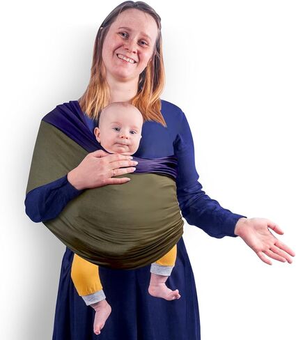 Baby Wrap Carrier, Unisex Baby Carrier, Lightweight & Ultra Soft, Easy to Wear Baby Wrap, Perfect for Newborn Toddlers in Kuwait