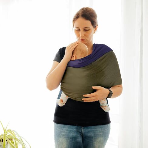 Baby Wrap Carrier, Unisex Baby Carrier, Lightweight & Ultra Soft, Easy to Wear Baby Wrap, Perfect for Newborn Toddlers in Kuwait