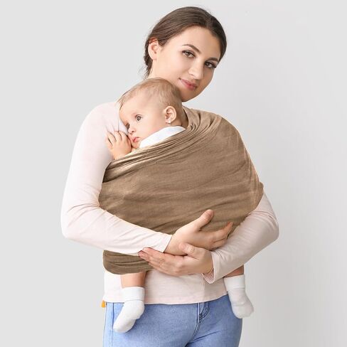 Baby Wrap Carrier, Unisex Baby Carrier, Lightweight & Ultra Soft, Easy to Wear Baby Wrap, Perfect for Newborn Toddlers in Kuwait