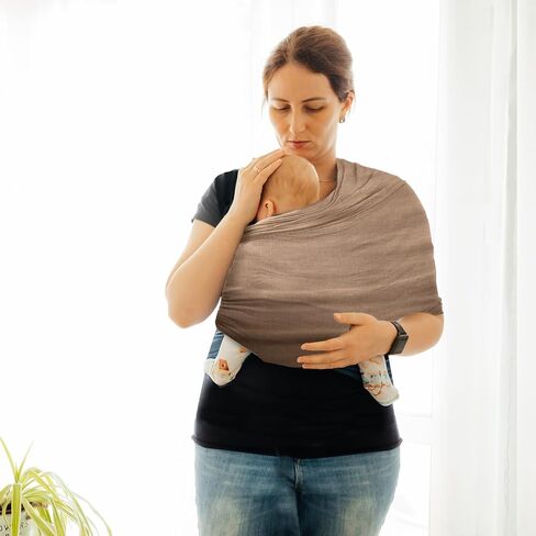 Baby Wrap Carrier, Unisex Baby Carrier, Lightweight & Ultra Soft, Easy to Wear Baby Wrap, Perfect for Newborn Toddlers in Kuwait