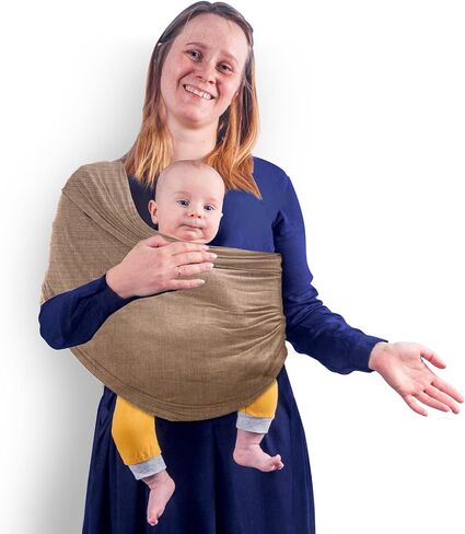Baby Wrap Carrier, Unisex Baby Carrier, Lightweight & Ultra Soft, Easy to Wear Baby Wrap, Perfect for Newborn Toddlers in Kuwait