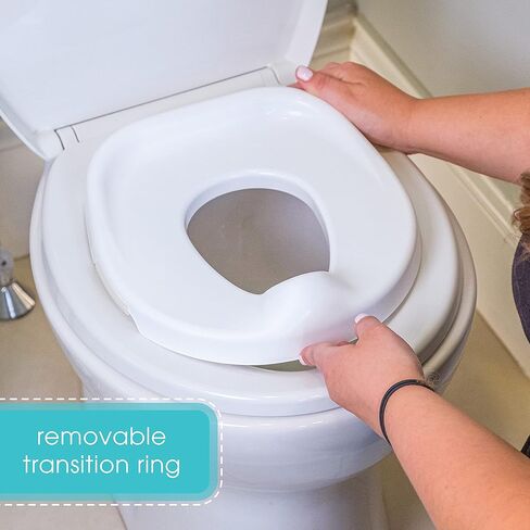 مرحاض التدريب على استخدام الحمام سيت آند بلاي 3 في 1 من سمر إنفانت، يتميز بساط قدم موسيقي تفاعلي، ووعاء قابل للإزالة وواقي من الرذاذ، رمادي/أزرق in Kuwait