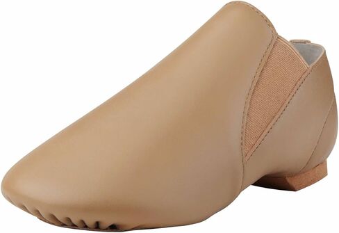 Dynadans Unisex Leather Upper Slip-on Jazz Shoe with Elastics for Women and Men's Dance Shoes in Saudi Arabia