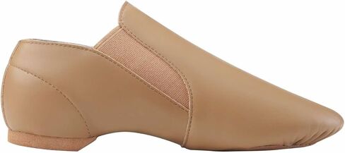 Dynadans Unisex Leather Upper Slip-on Jazz Shoe with Elastics for Women and Men's Dance Shoes in Saudi Arabia