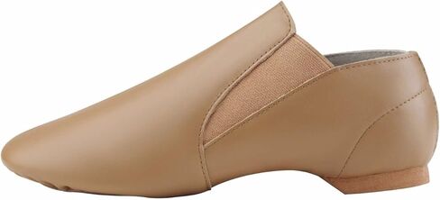 Dynadans Unisex Leather Upper Slip-on Jazz Shoe with Elastics for Women and Men's Dance Shoes in Saudi Arabia