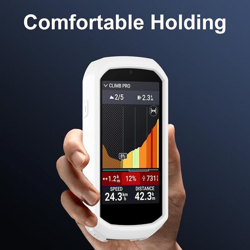 Silicone Case for Garmin Edge 1050 Bike Computer, Black in Saudi Arabia