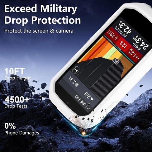 Silicone Case for Garmin Edge 1050 Bike Computer, Black in Saudi Arabia