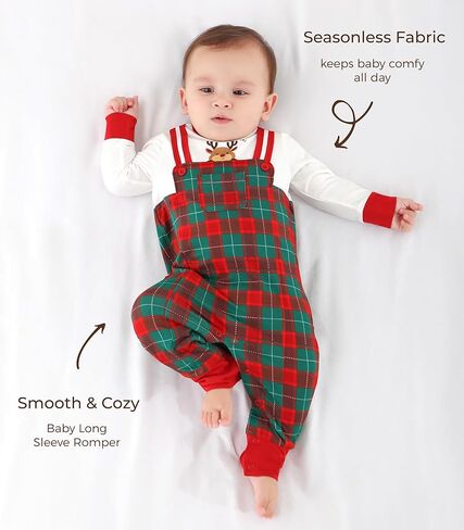 Baby Rompers-Viscose Made from Bamboo, Long Sleeve Jumpsuit Crewneck Bodysuit Infant Clothes for Boys Girls in Kuwait