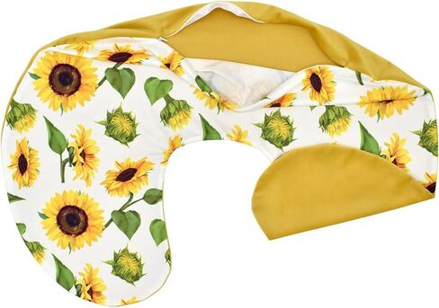 Nursing Pillow Cover Stretchy Pillow Slipcovers for Breastfeeding Moms Two-Sided Design (Sunflower) in Kuwait