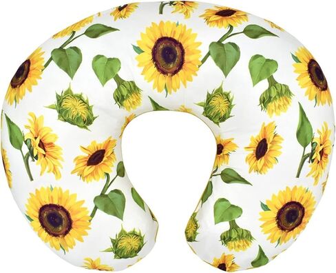 Nursing Pillow Cover Stretchy Pillow Slipcovers for Breastfeeding Moms Two-Sided Design (Sunflower) in Kuwait