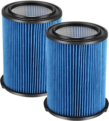 VF5000 Replacement Vacuum Filter 3 Layer Pleated with High Efficiency Particle Air Filter Material Compatible with Rigid Shop Vac 6-20 Gallon Wet Dry Vacuums (2 Packs) in Saudi Arabia