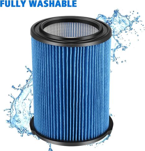 VF5000 Replacement Vacuum Filter 3 Layer Pleated with High Efficiency Particle Air Filter Material Compatible with Rigid Shop Vac 6-20 Gallon Wet Dry Vacuums (2 Packs) in Saudi Arabia