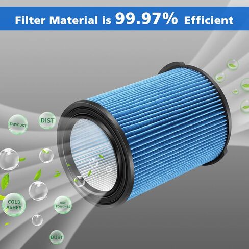 VF5000 Replacement Vacuum Filter 3 Layer Pleated with High Efficiency Particle Air Filter Material Compatible with Rigid Shop Vac 6-20 Gallon Wet Dry Vacuums (2 Packs) in Saudi Arabia