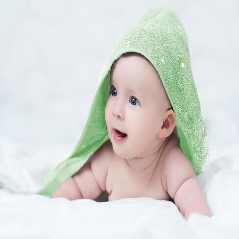 Baby Hooded Towels 31.5 * 31.5" Bath Towel for Newborn Toddler Infant Shower Ultra Absorbent Soft Bathrobe Blanket Boys and Girls 2PCS(Sakura Pink) in Saudi Arabia