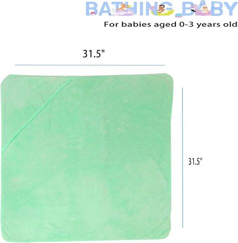 Baby Hooded Towels 31.5 * 31.5" Bath Towel for Newborn Toddler Infant Shower Ultra Absorbent Soft Bathrobe Blanket Boys and Girls 2PCS(Sakura Pink) in Saudi Arabia
