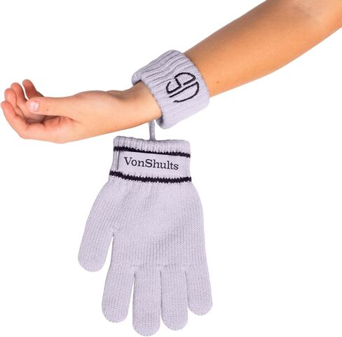 Merino Wool Winter Gloves Toddlers Kids with Wrist Strap -Never-Lose Design with Band String Warm Cold Mittens in Saudi Arabia