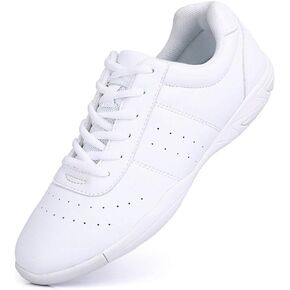 Cheer Shoes for Women White Cheerleading Athletic Dance Shoes Flats Girls Tennis Walking Sneakers