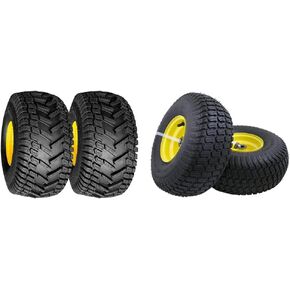 Turf Traction 20x8.00-8 Rear Tire Assembly Replacements for John Deere Riding Mowers, Set of 2