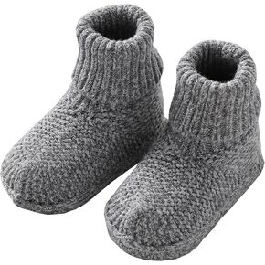 Baby Booties Hand Crochet Newborn Knit Shoes Soft Warm Cozy First Walkers for Infant Boys Girls