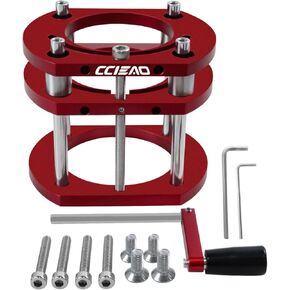 Durable Router Table Lift with 4 Jaw Clamping, Super Clamping Force Lifting System Base for 65mm Diameter Motors, Quick, Accurate, Repeatable Setups