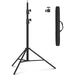 Heavy Duty 9.2 Feet/110'' Light Photography Tripod Stand, Sdfghj Aluminum Spring Cushioned Lighting Stand with Carry Bag for Relfectors Portrait, Softboxes, Umbrellas, Backgrounds, Flash, 280CM