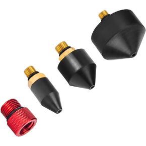 Kodilin 4PCS 1/8-Inch Rubber Tip Set for Air Blow Gun,1 PCS 1/2-Inch High Flow Adapter