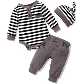 VINUOKER Preemie Newborn Baby Boy Clothes Infant boy Outfit Baby boy Little Gentlemen Outfits