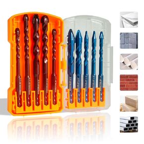 Multi Purpose Masonry, Ceramic, & Porcelain Drill Bit Set – Ideal for Concrete, Brick, Stone, Tile, Wood, Plastic, and Metal