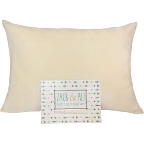 Zack & Ali Organic Toddler Pillowcase, Natural, 13 X 18, Made in USA!