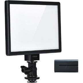 VILTROX 18W 2800K-6800K CRI 95+ On Camera LED Panel Video Light, 1800LUM Smartphone Control LED Key Light, Dimmable Photography Fill-in Lamp 10 Lighting Effects for Photography YouTube Tiktok