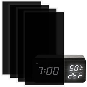Birllaid Light Dimming Stickers,4Pcs Light Blocking Stickers LED Cover Filters, 8 X 4 Inch Light Dimming Sheets for Electronics,Alarm Clock, Radio, Cable Box, Monitor, LED Number Readable