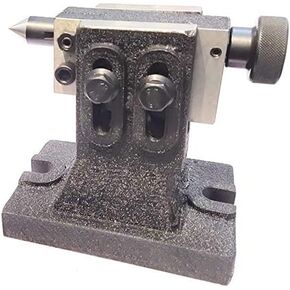 Buyohlic Heavy Duty Adjustable Tailstocks for Regular & Tilting Model of Rotary Tables (Hardened & Precisely Ground Points) (Tailstock for HV8/10/12 Rotary Table)