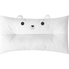 Toddler Pillow,19x13 inches Soft Organic Cotton Toddler Pillows for Sleeping Kids Pillow for 2-6 Year Old Girls Boys (Cuddly Bear)
