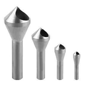Countersink Drill Bit Set, 4pcs Chamfer Tool Round Shank HSS(4241) Countersink Drill Bit, for Wood,Metal,Plastic, PVC