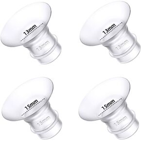 Flange Inserts 13/15/17/19/21mm for Medela,Spectra 24mm Shields/Flanges,Compatible with TSRETE,CPPSLEE,Momcozy S9/S9Pro/S12/S12Pro Wearable Breast Pump,Reduce 24mm Nipple Tunnel Down to 5pcs