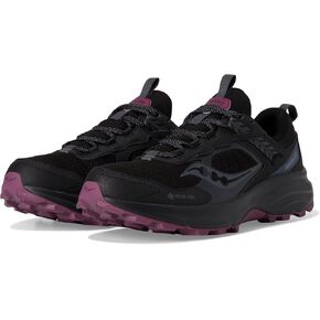 Saucony Women's Excursion TR17 GTX Hiking Shoe, Black/Plum, 7
