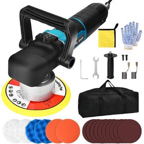 Car Buffer Polisher,8cm Random Orbit Buffer Polisher for Car Detailing, 1200w 6 Inch Pulidora De Autos, 6 Variable Speed 2500-4000 Rpm Car Buffer, Polisher For Car Detailing, Polishing, Waxing