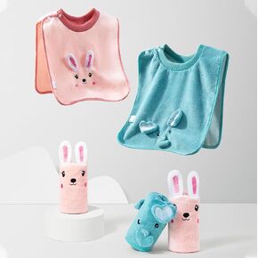 3 PCS Baby Bibs for Boys Bibs for Baby Girl,Waterproof Toddler Bibs 1-5 Years Good Absorbent